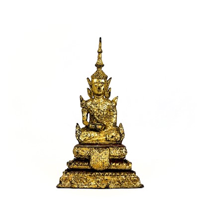 Lot 116 - A Tibetan gilt bronze figure, 18th/19th century.
