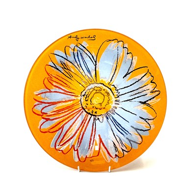 Lot 512 - An Andy Warhol for Rosenthal Studio Line 'Daisy' design glass charger.