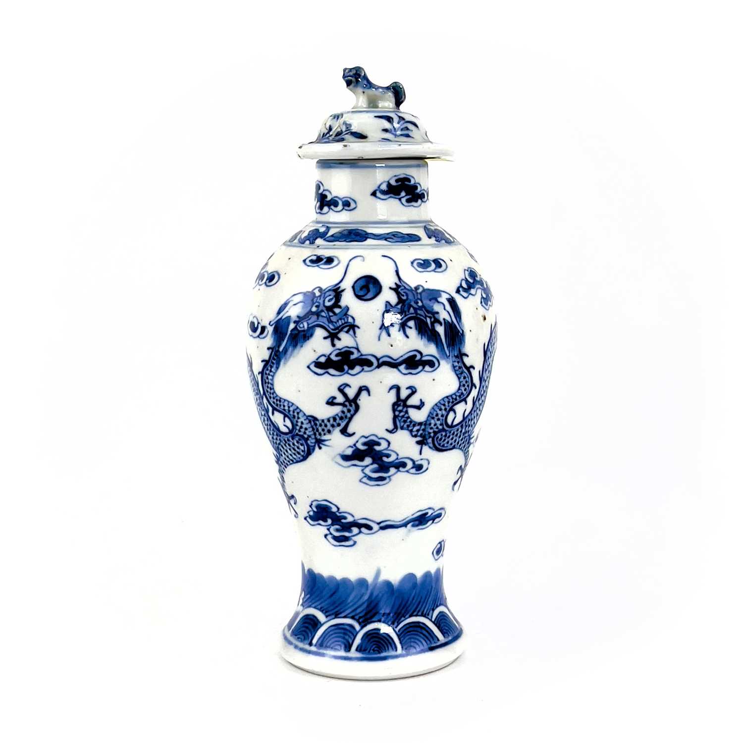 Lot 168 - A Chinese porcelain baluster vase, late 19th century.