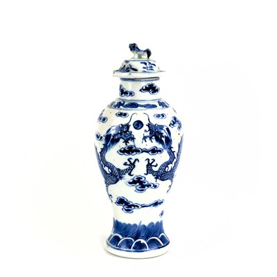 Lot 168 - A Chinese porcelain baluster vase, late 19th century.