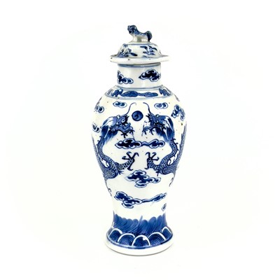 Lot 168 - A Chinese porcelain baluster vase, late 19th century.