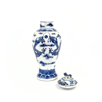 Lot 168 - A Chinese porcelain baluster vase, late 19th century.