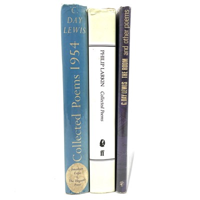 Lot 155 - Poetry Interest. Two works by C. Day Lewis and The collected poems of Phillip Larking.