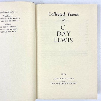 Lot 155 - Poetry Interest. Two works by C. Day Lewis and The collected poems of Phillip Larking.