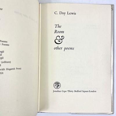 Lot 155 - Poetry Interest. Two works by C. Day Lewis and The collected poems of Phillip Larking.
