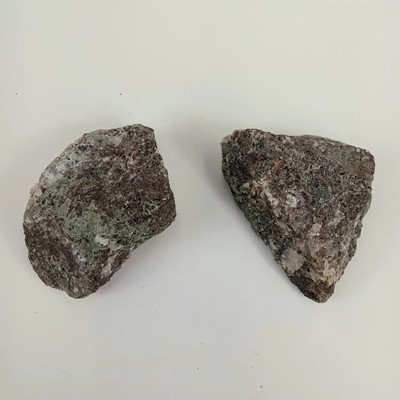 Lot 210 - Two pieces of cassiterite from Dulcoath Mine, Cornwall.