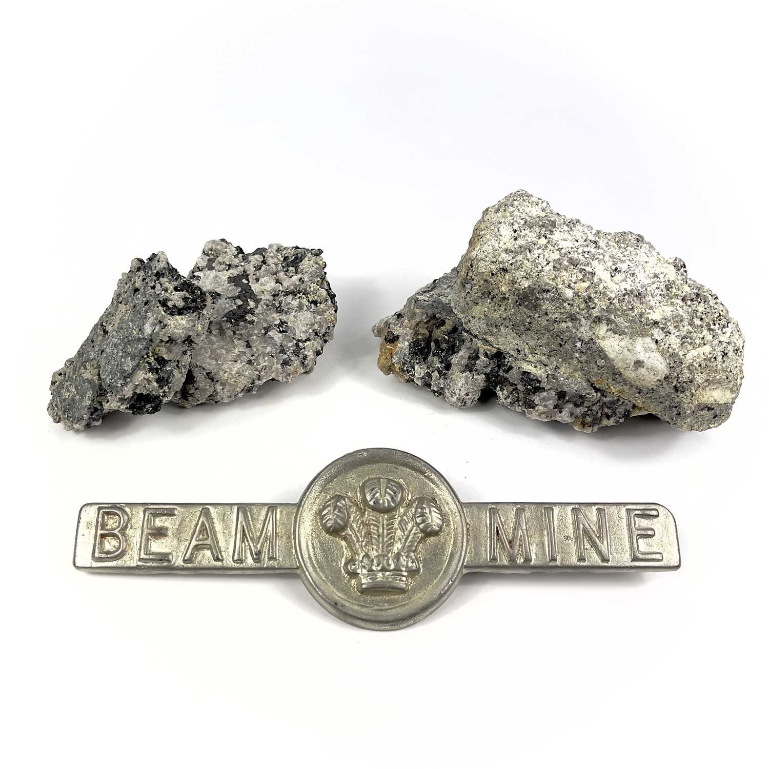 Lot 135 - Three large very good specimens of tin ore from Old Beam Mine, Bugle, St Austell.