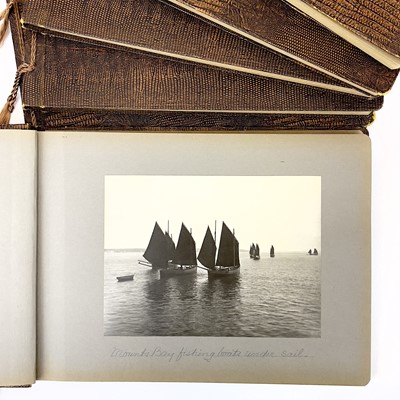 Lot 19 - Gibsons of Scilly, six albums of high quality original photographic prints.