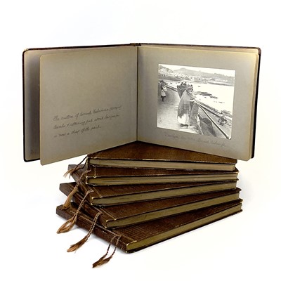 Lot 19 - Gibsons of Scilly, six albums of high quality original photographic prints.