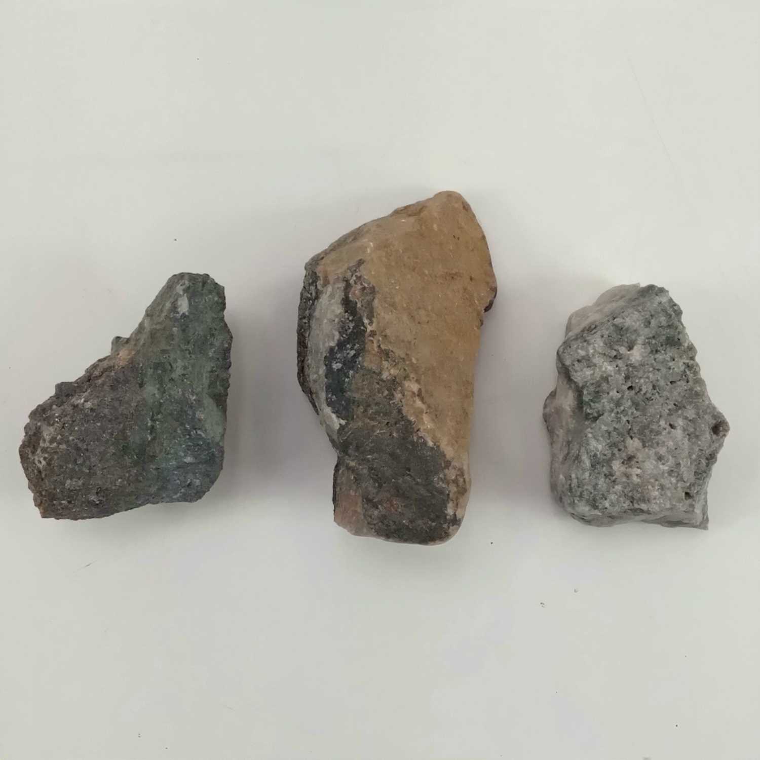 Lot 206 - Three cassiterite specimens from the Isles