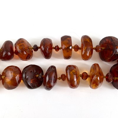 Lot 392 - A Barbara Bertagnolli designed statement Baltic amber necklace.