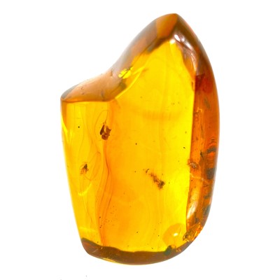 Lot 375 - A specimen Baltic amber boulder containing a good quantity of flying insects.