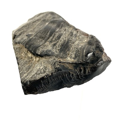 Lot 423 - A piece of raw Whitby jet.