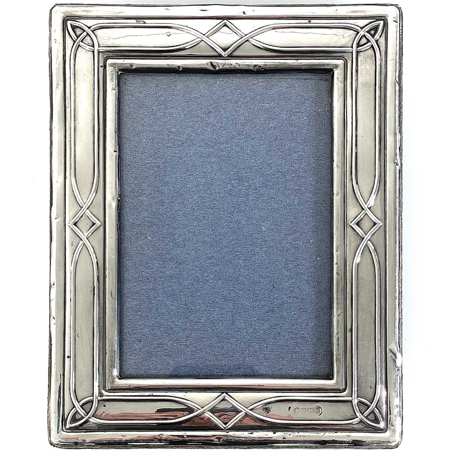 Lot 253 - A modern silver mounted rectangular