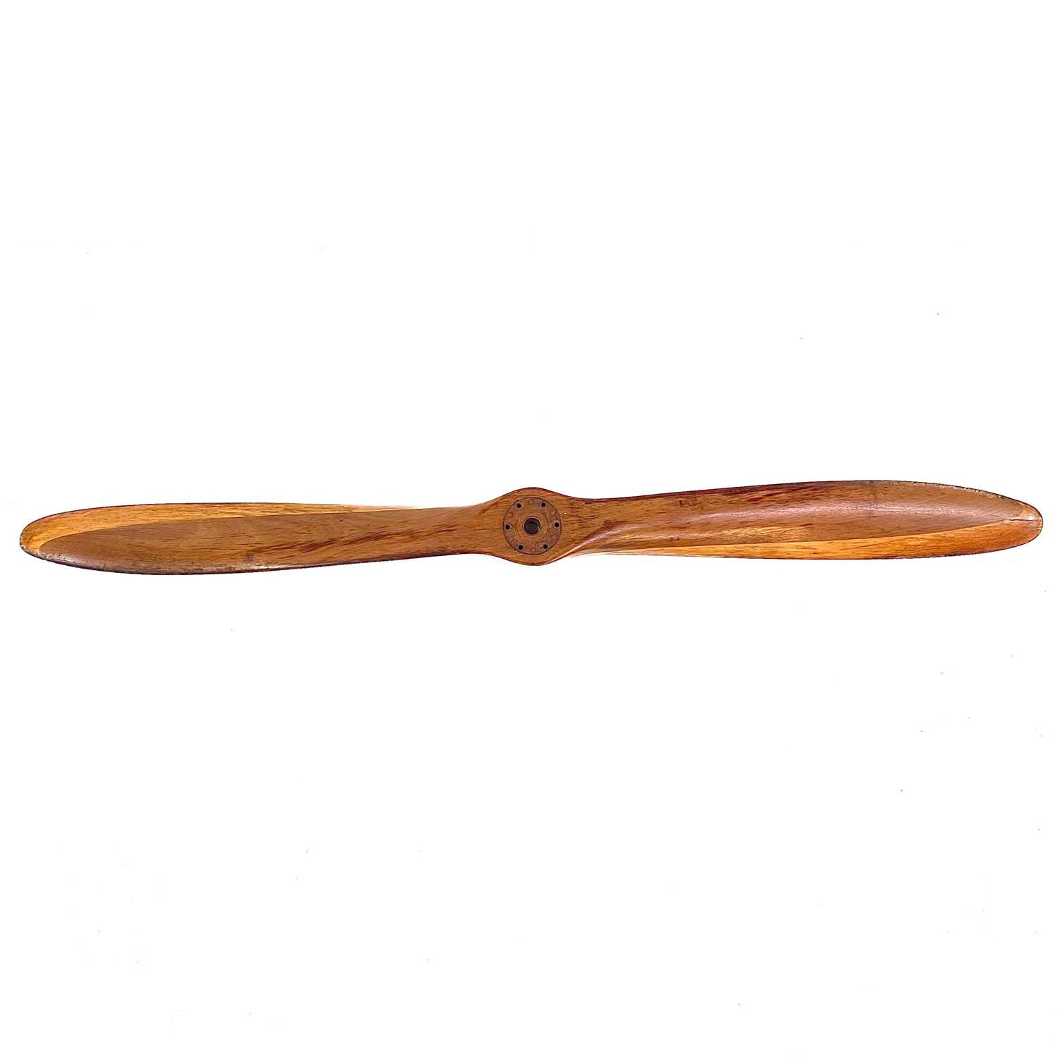 Lot 18 - A 20th century laminated wood propeller.