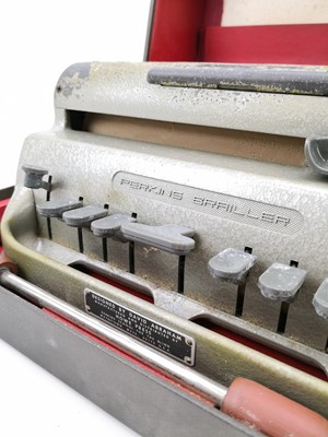 Lot 86 - A Perkins Brailler designed by David Abraham for Howe Press in original case.