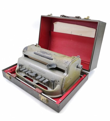 Lot 86 - A Perkins Brailler designed by David Abraham for Howe Press in original case.