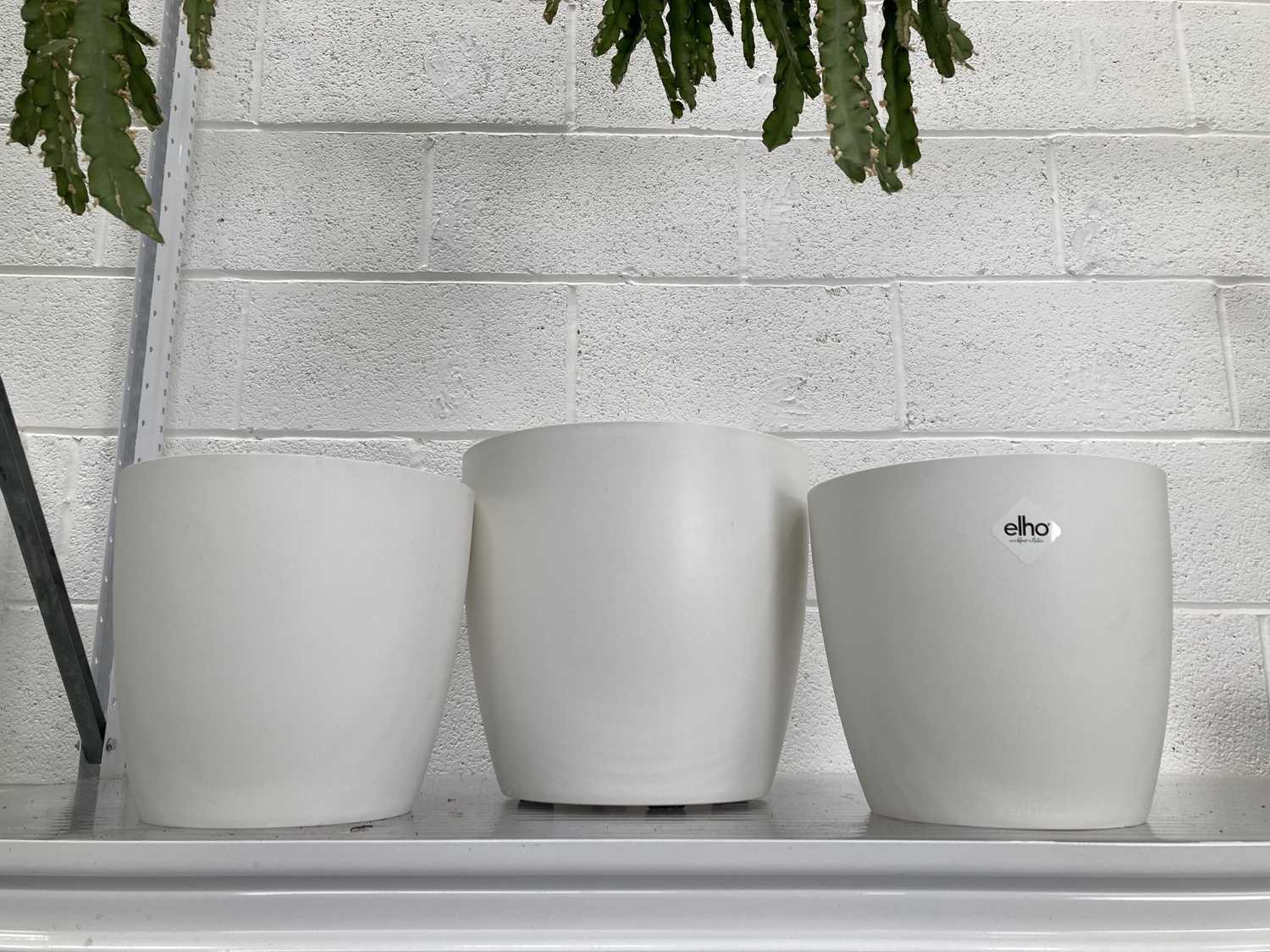 White Plant Pot- Elho Eco-Friendly Plastic Pots - in Multiple Sizes
