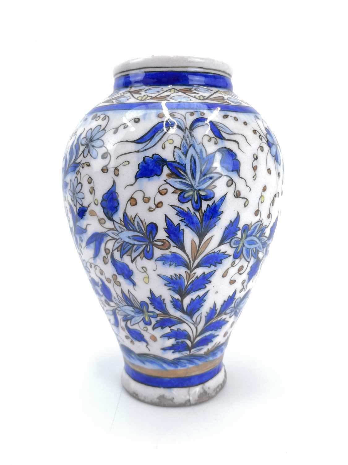 Lot 1016 - A Palestine pottery vase, circa 1900.