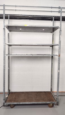 Lot 324 - A Variant System four-tiered mobile rack on...