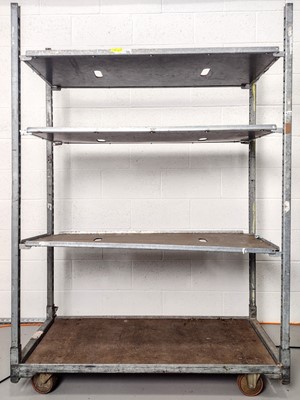 Lot 330 - A Variant System four-tiered mobile rack on...