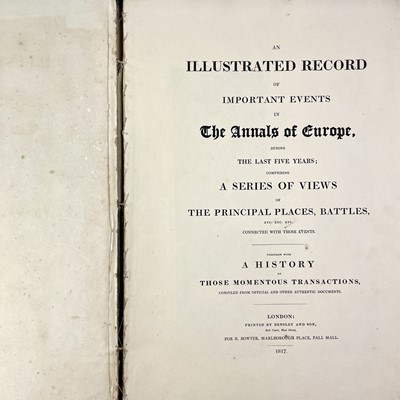 Lot 248 - Illustrated Annals of Europe, 1817.