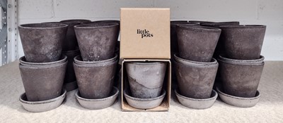 Lot 365 - Thirty Bergs Pottery Julie Pots Grey with...