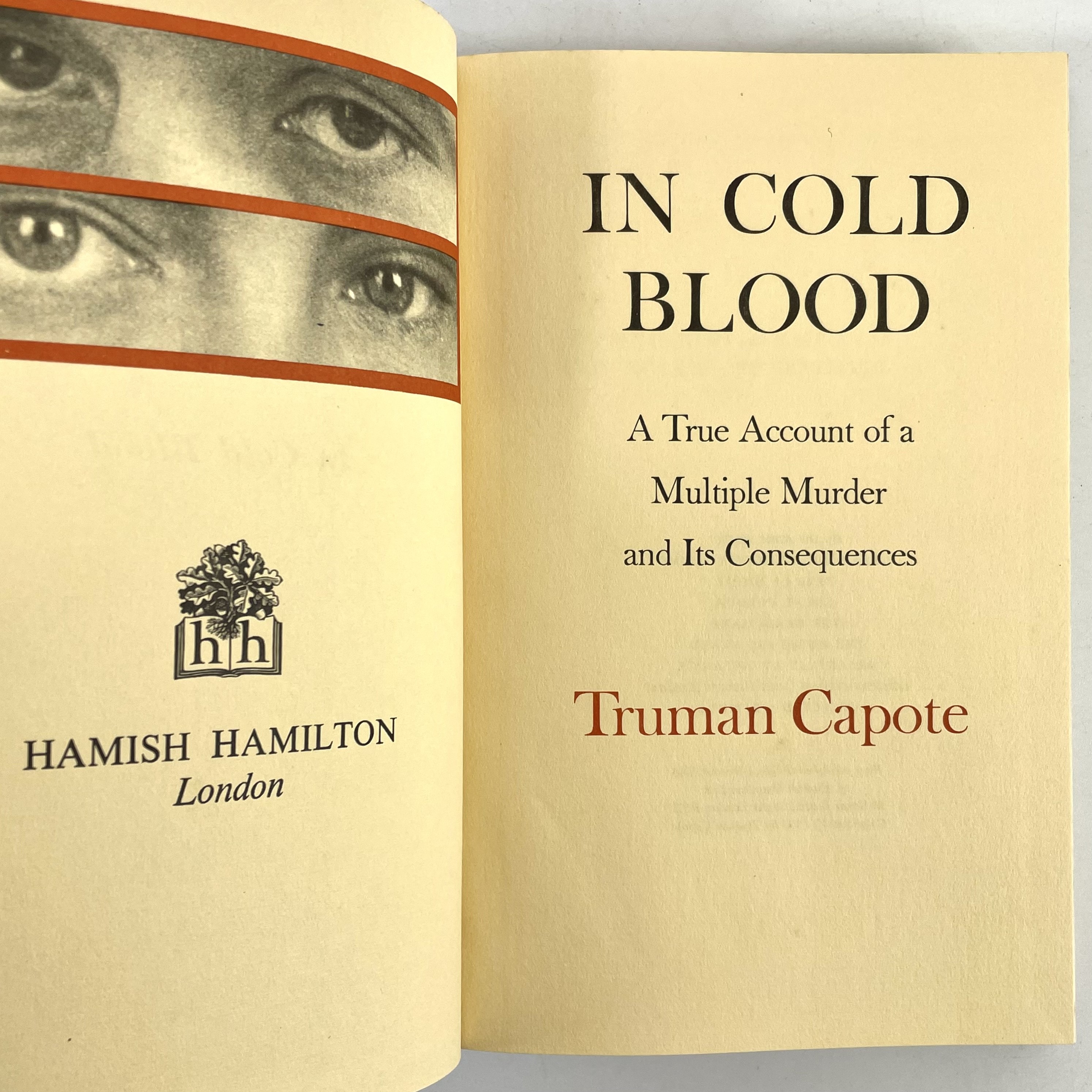 Lot 270 - TRUMAN CAPOTE, 'In Cold Blood', 1965.