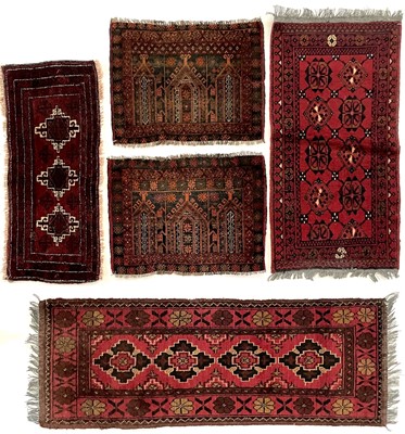 Lot 1253 - Two Afghan rugs.