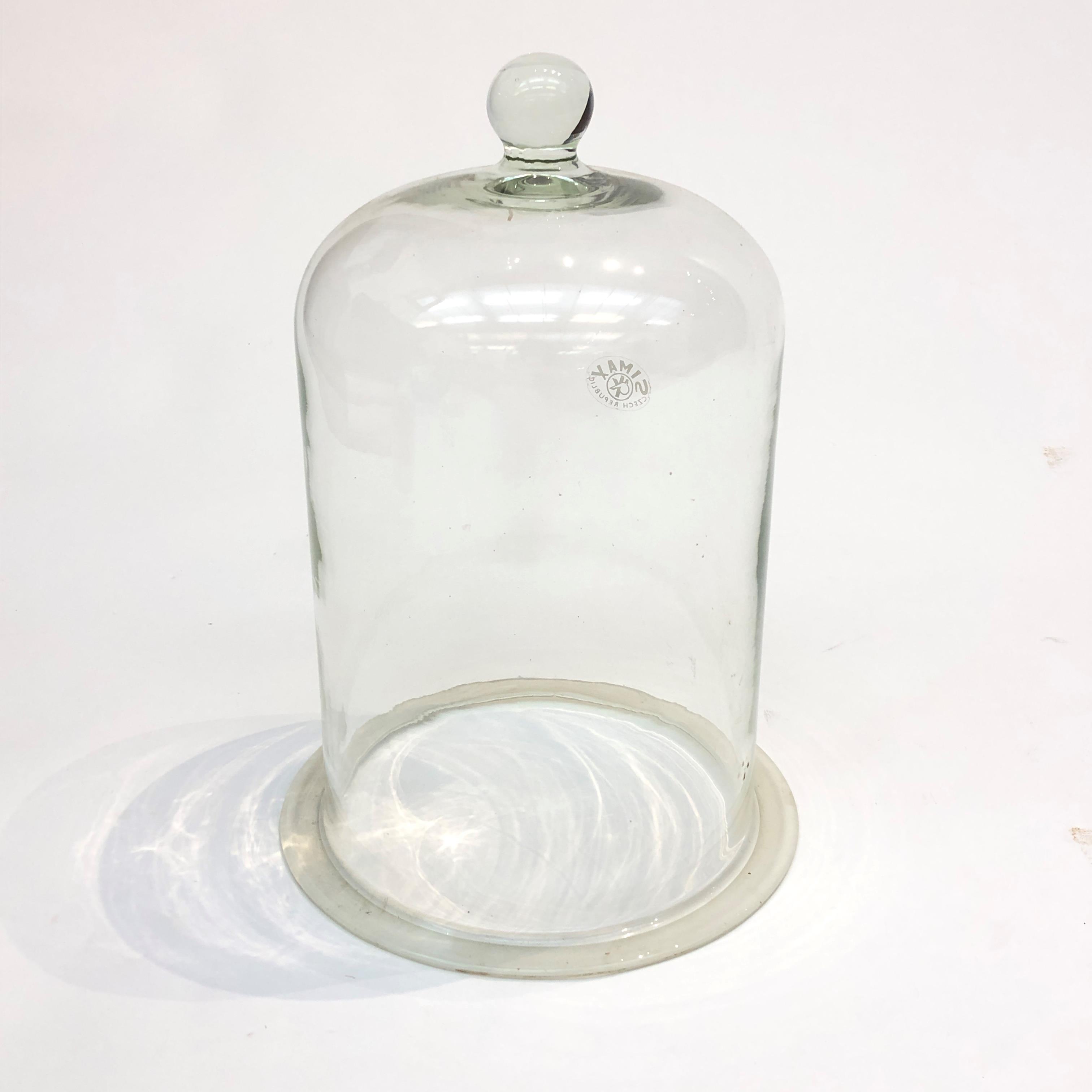 Lot 203 A glass bell jar.