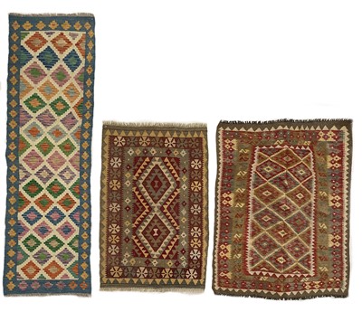 Lot 1260 - Three Persian kelims.