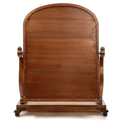 Lot 1825 - A Victorian mahogany swing toilet mirror.