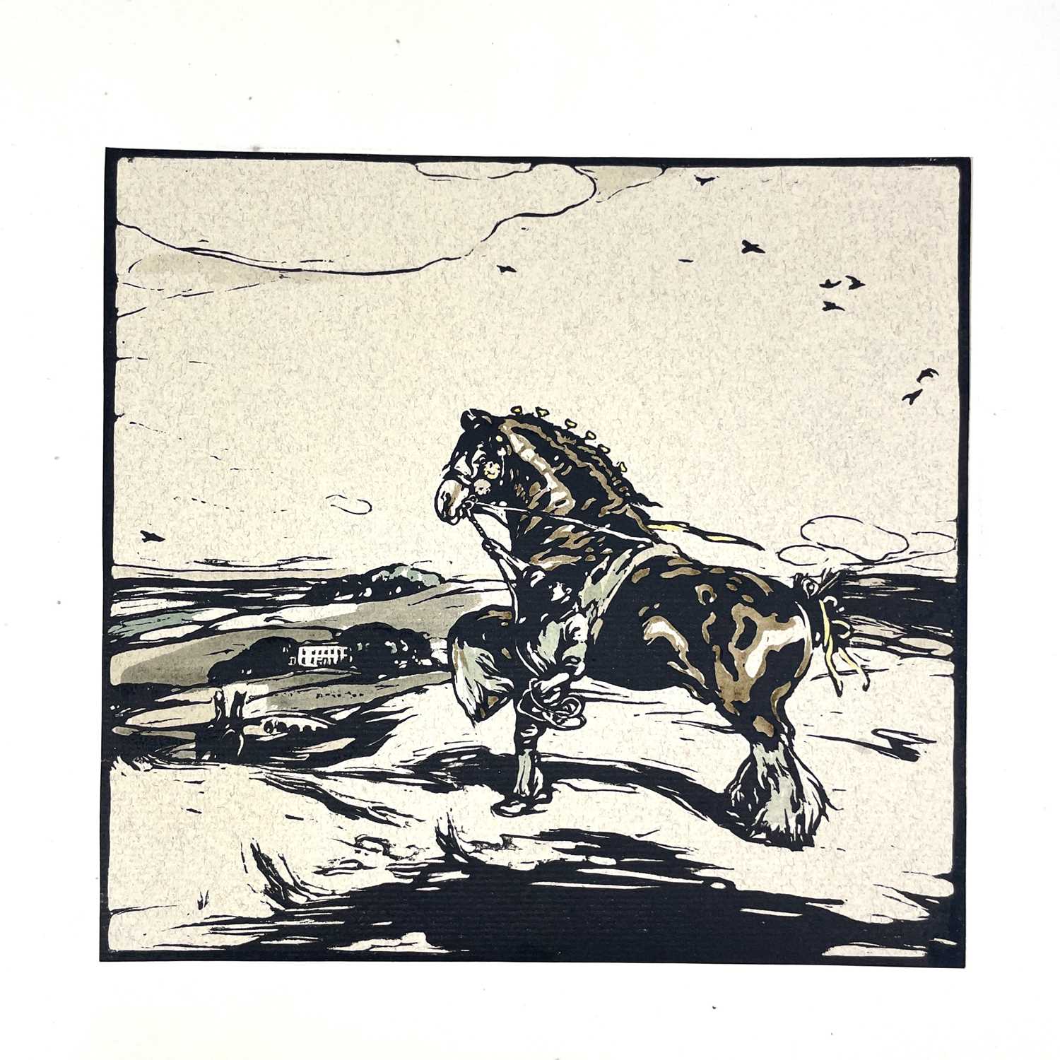 Lot 282 - WILLIAM NICHOLSON. ‘The Shire Horse’