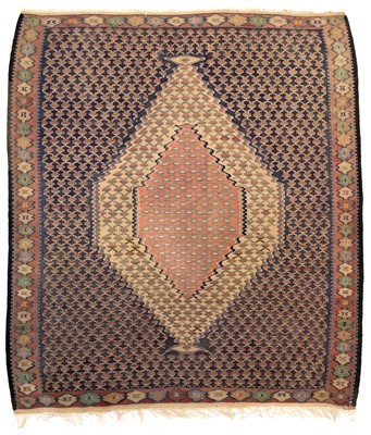 Lot 1263 - A Senneh kelim rug, West Persia, circa 1920s.