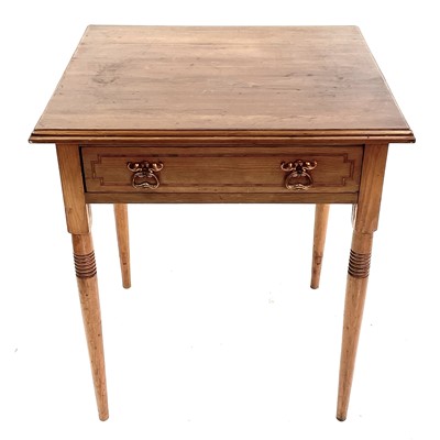 Lot 1845 - An Arts and Crafts cedar, mahogany, and crossbanded side table.