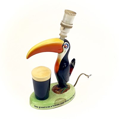 Lot 808 - A Carltonware Guinness toucan table lamp.