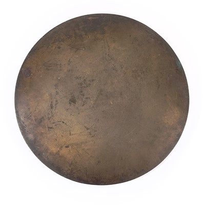 Lot 45 - A large Chinese bronze mirror, Qing Dynasty.