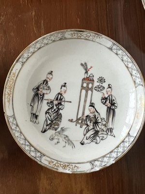 Lot 93 - A fine Chinese export porcelain part tea service, 18th/19th century.