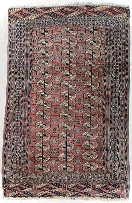 Lot 1282 - A Tekke Turkoman carpet, circa 1890.