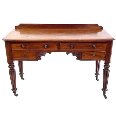 Lot 1891 - A William IV mahogany side table.