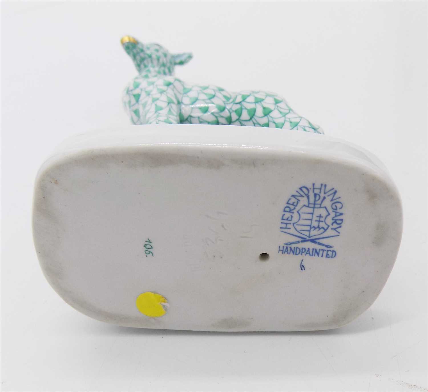 Lot 1377 A Herend porcelain giraffe.