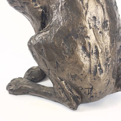 Lot 226 - A Paul Jenkins bronzed sculpture, 'Hugo Hare'.