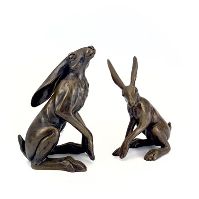 Lot 226 - A Paul Jenkins bronzed sculpture, 'Hugo Hare'.