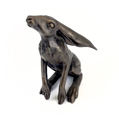 Lot 226 - A Paul Jenkins bronzed sculpture, 'Hugo Hare'.