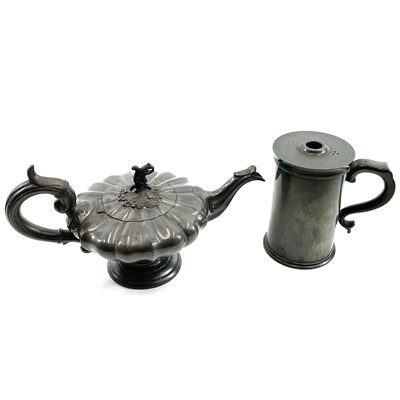 Lot 165 - A rare Victorian Maw & Stevenson pewter inhaler and threaded cover.