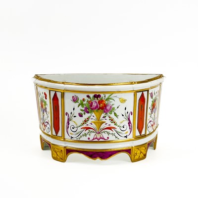 Lot 813 - A Paris porcelain bough pot.