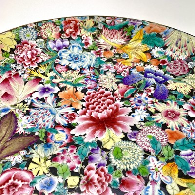 Lot 288 - A Chinese millefleur porcelain charger, Guangxu period.