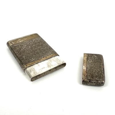 Lot 24 - An Indian silver card case.