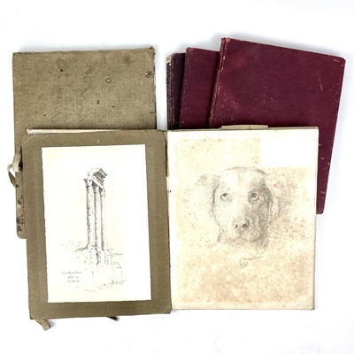 Lot 55 - Five late 19th century sketchbooks.