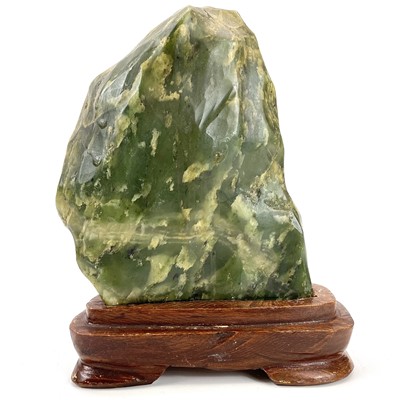 Lot 349 - An early 20th century nephrite scholar rock sculpture.